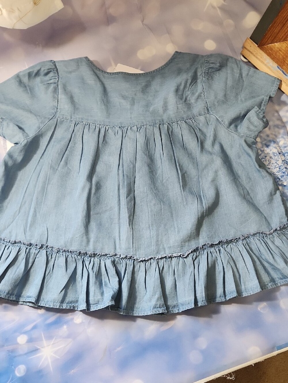 Jessica Simpson Light Blue Women's Blouse - Picture 11 of 13